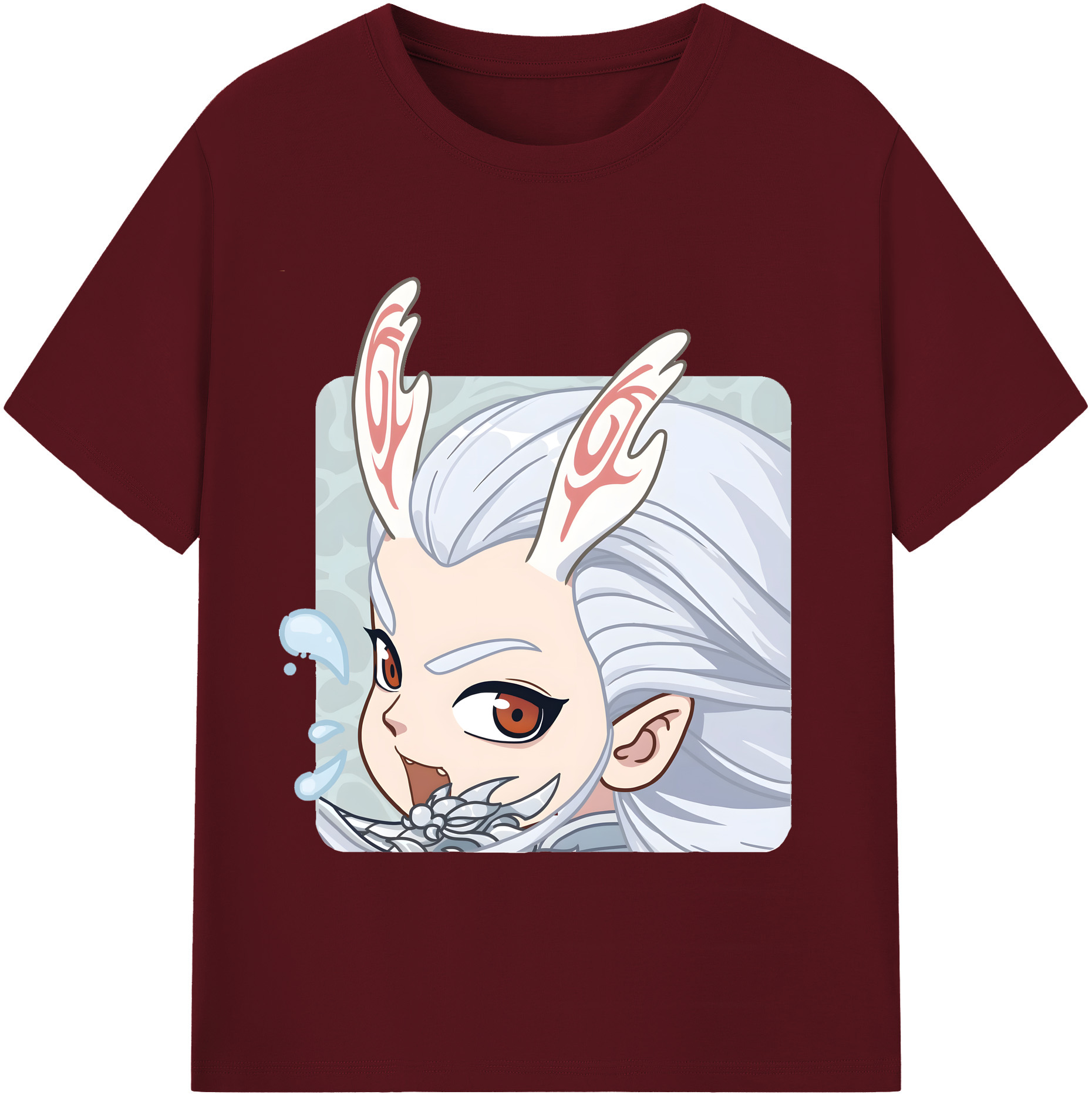 （画像用） Ne Zha 2 ナタ 魔童の大暴れ 綿100％半袖Tシャツ（フロントプリント）